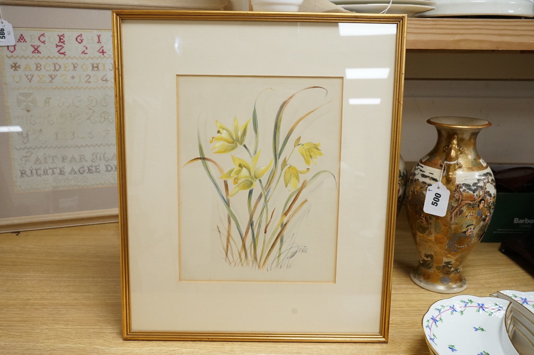 Late 19th / early 20th century school, set of eighteen watercolours, botanical studies, some with Latin pencil inscriptions, unsigned, 29 x 22cm